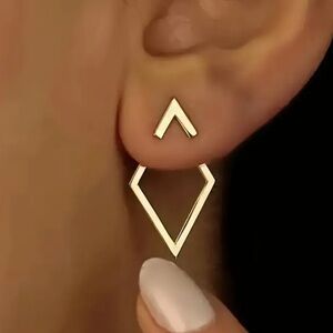 14k gold plated Elegant Gold Geometric Earrings